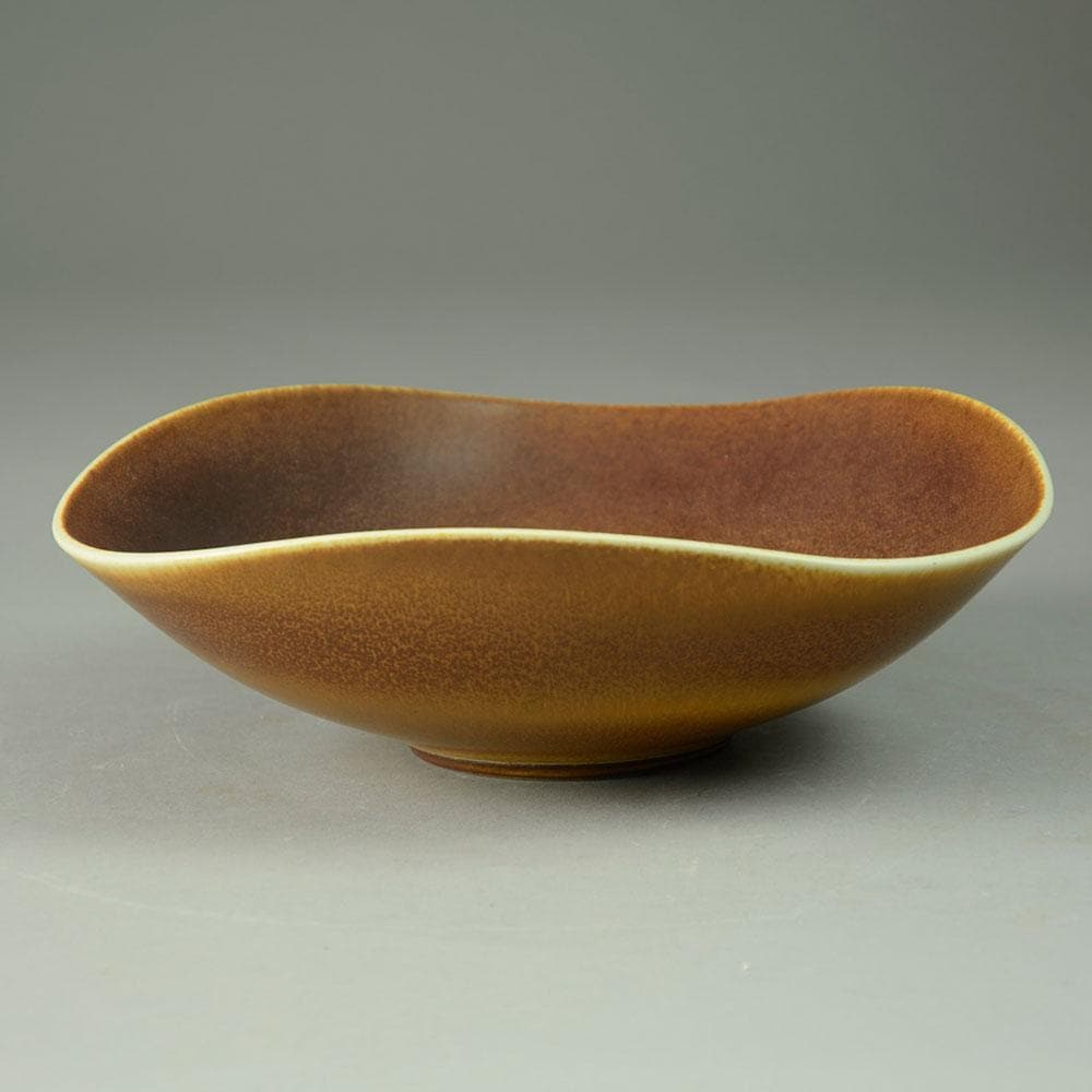 Berndt Friberg for Gustavsberg large triangular bowl A2127 - Freeforms