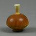 Berndt Friberg for Gustavsberg, miniature vase with brown haresfur glaze F8152 - Freeforms