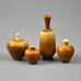 Berndt Friberg for Gustavsberg miniature vase with brown haresfur glaze G9157 - Freeforms