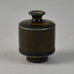 Berndt Friberg for Gustavsberg, miniature vase with glossy dark golden brown glaze F8276 - Freeforms