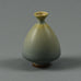 Berndt Friberg for Gustavsberg miniature vase with gray glaze F8156 - Freeforms