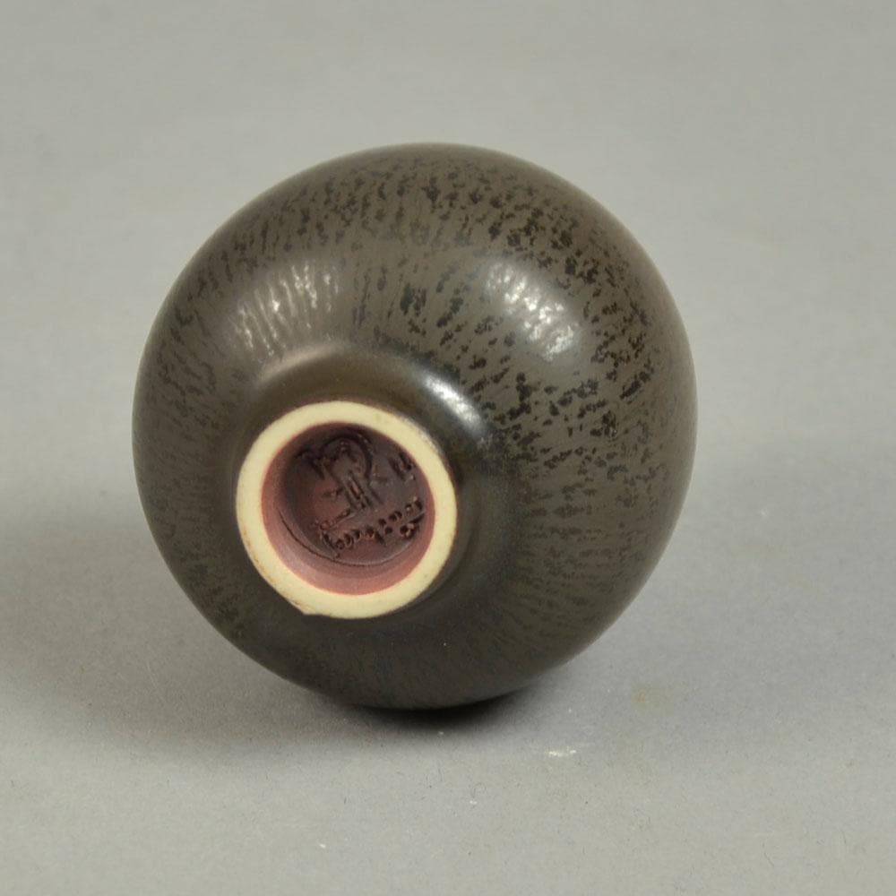 Berndt Friberg for Gustavsberg, Sweden, vase with brown glaze F8153 - Freeforms