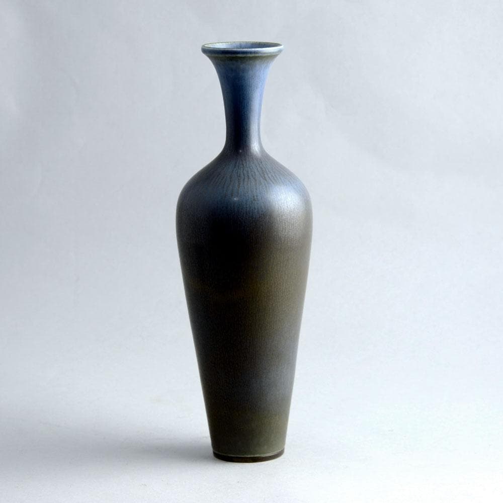 Berndt Friberg for Gustavsberg, vase with blue haresfur glaze D6268 - Freeforms