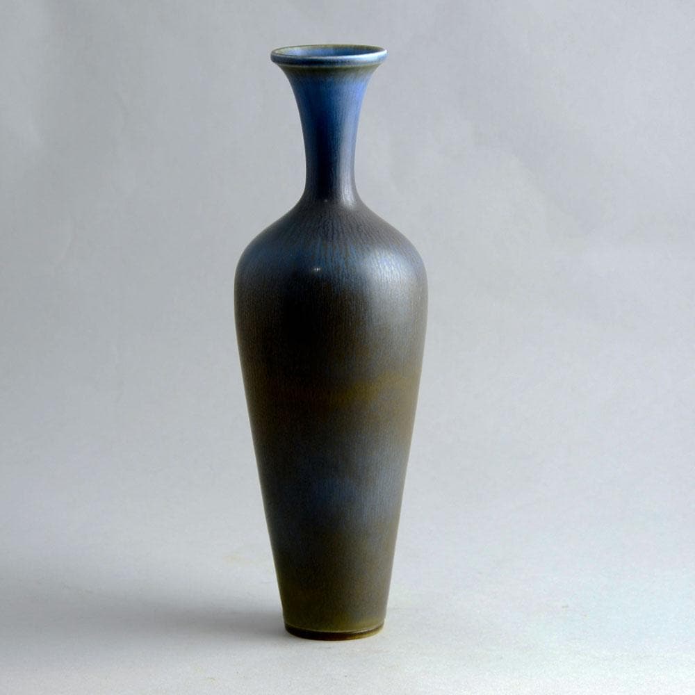 Berndt Friberg for Gustavsberg, vase with blue haresfur glaze D6268 - Freeforms