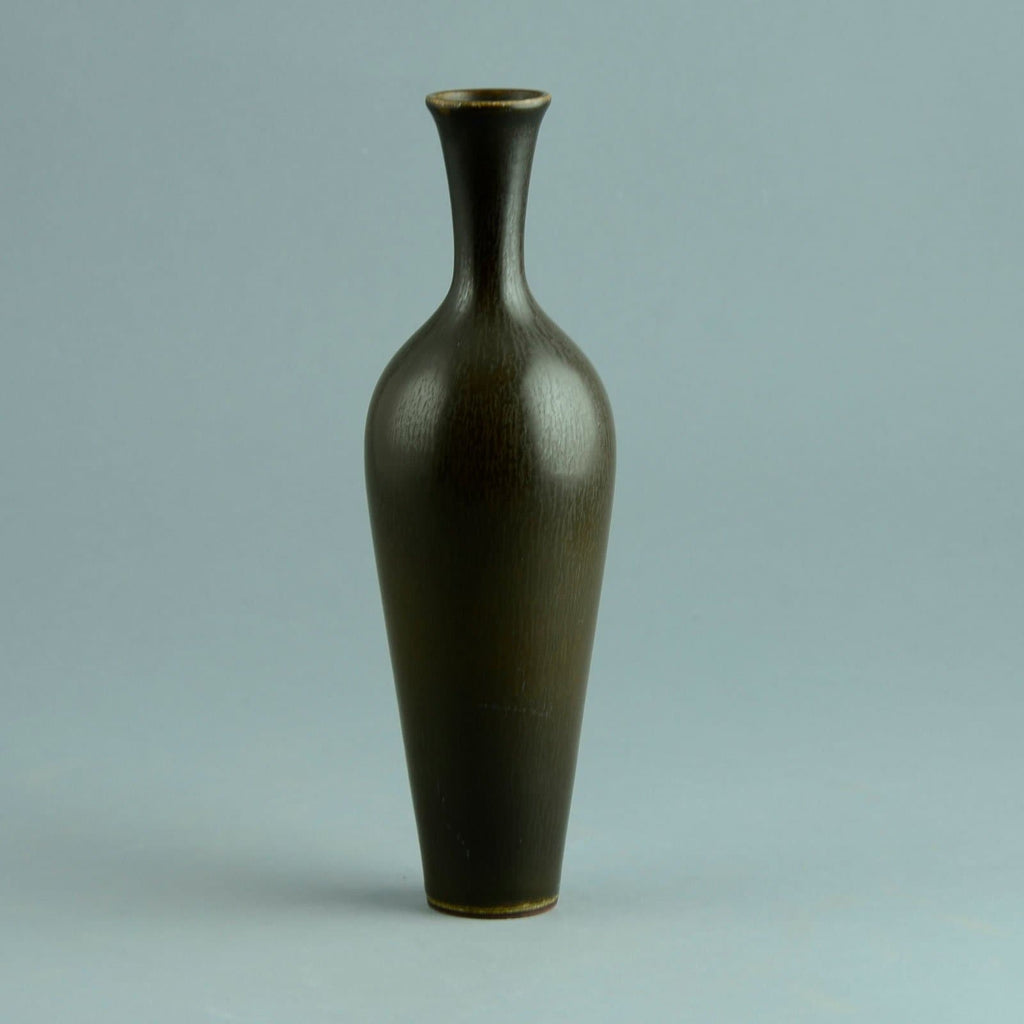Berndt Friberg, Unique vase with brown haresfur glaze C5361 - Freeforms