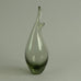 Bird vase in gray glass by Holmegaard N4020 - Freeforms