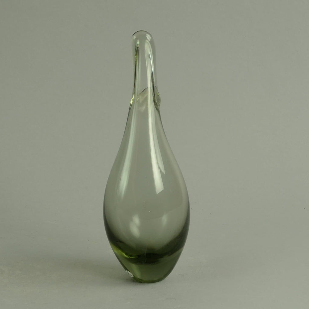 Bird vase in gray glass by Holmegaard N4020 - Freeforms