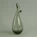 Bird vase in gray glass by Holmegaard N7613 - Freeforms