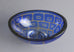 Blue glass "Ravenna" bowl by Sven Palmquist for Orrefors N1665 - Freeforms