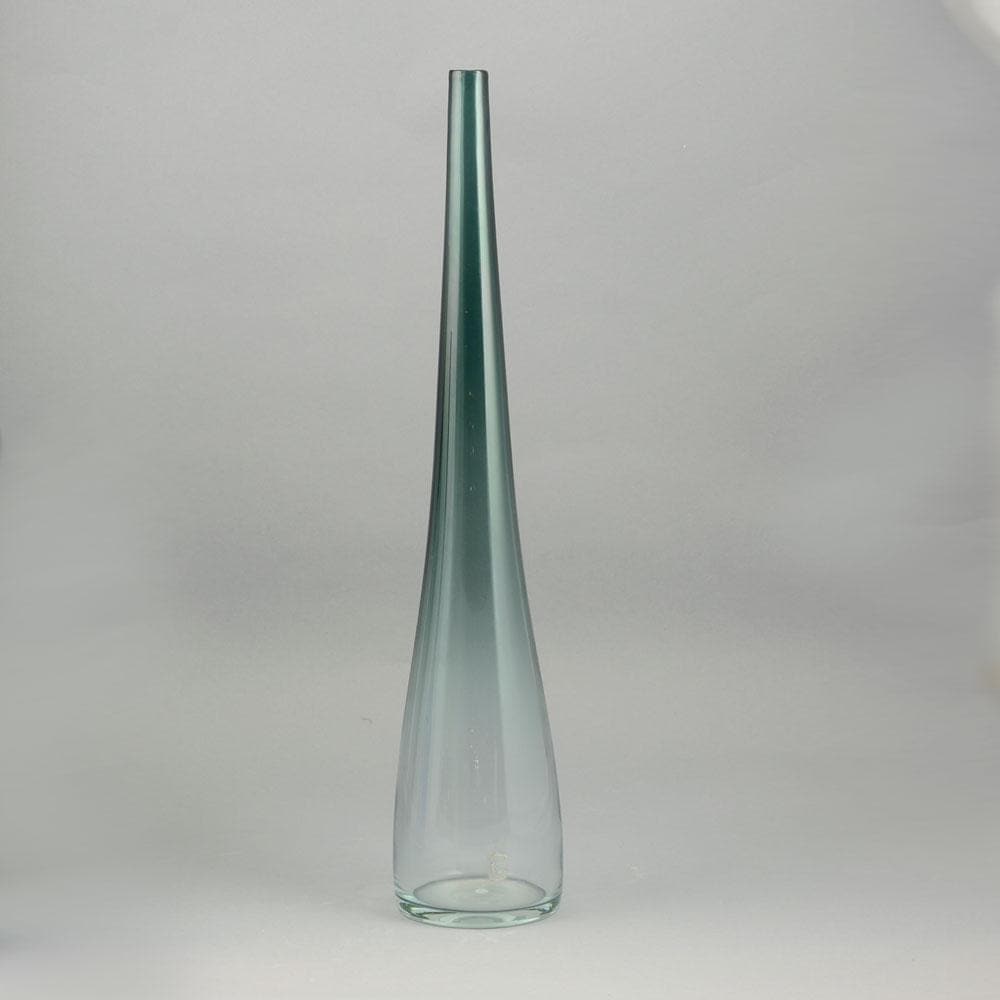 Blue-gray glass vase by Bengt Orup for Johansfors A2099 - Freeforms