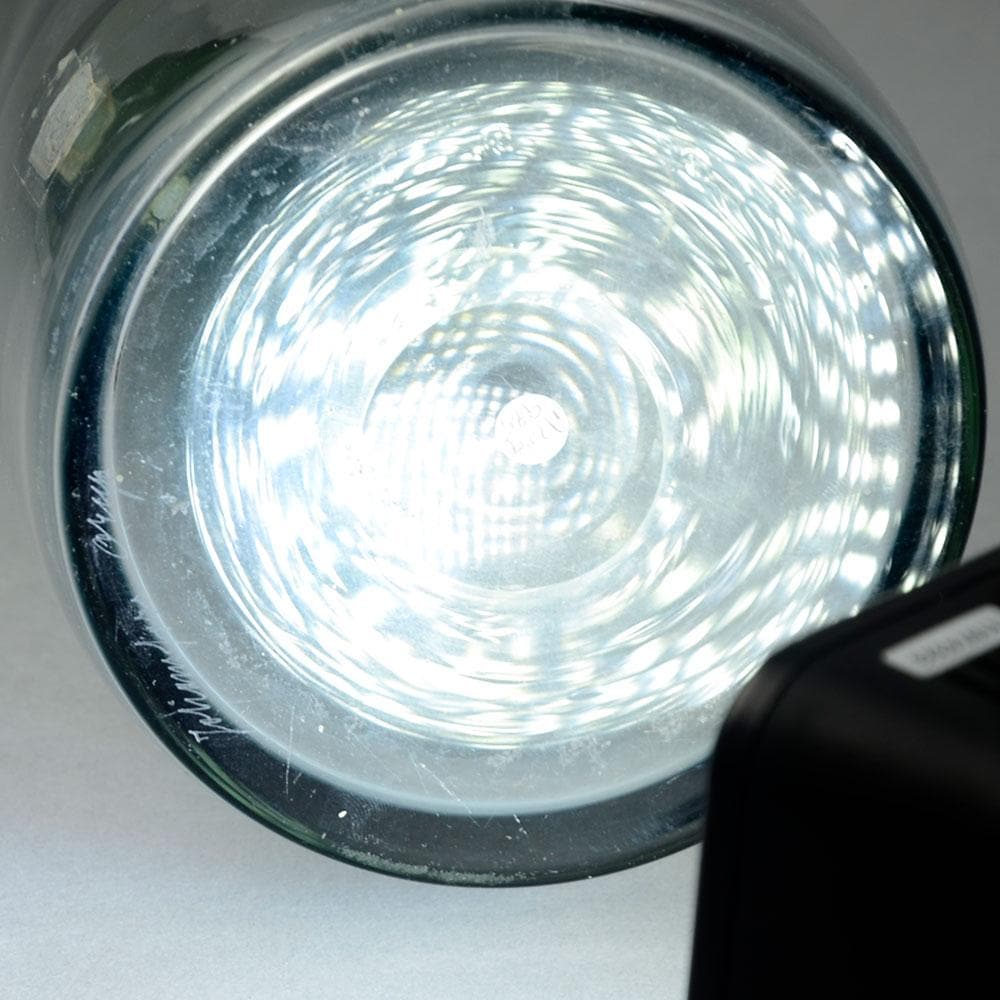 Blue-gray glass vase by Bengt Orup for Johansfors A2099 - Freeforms