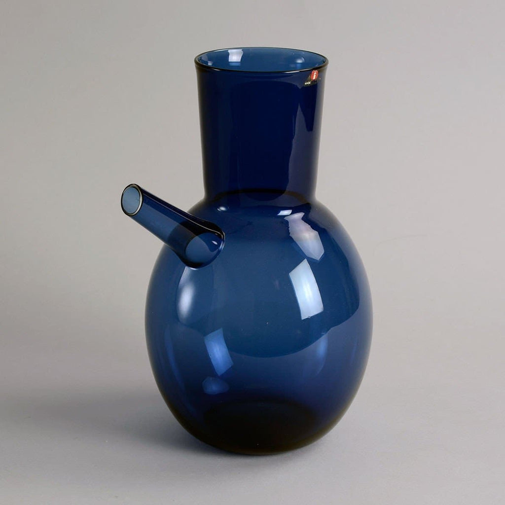 Blue "I-glass" decanter by Timo Sarpaneva for Iittala A2051 - Freeforms