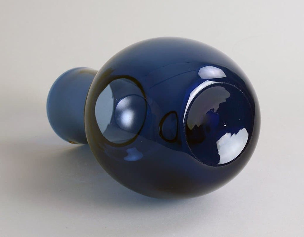 Blue "I-glass" decanter by Timo Sarpaneva for Iittala A2051 - Freeforms