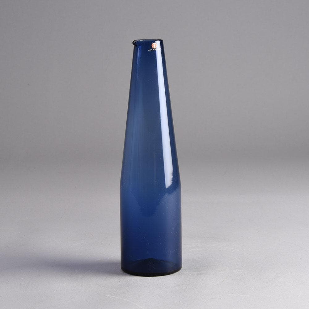 Blue "I-glass" decanter by Timo Sarpaneva for Iittala N8724 - Freeforms