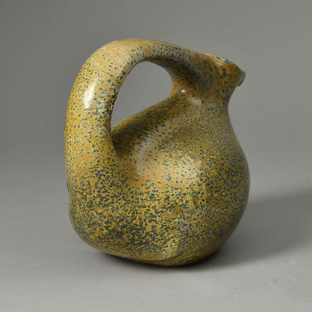 Bode Willumsen and Hans Hansen, own studio, Denmark, stoneware jug with speckled glaze N2341 - Freeforms