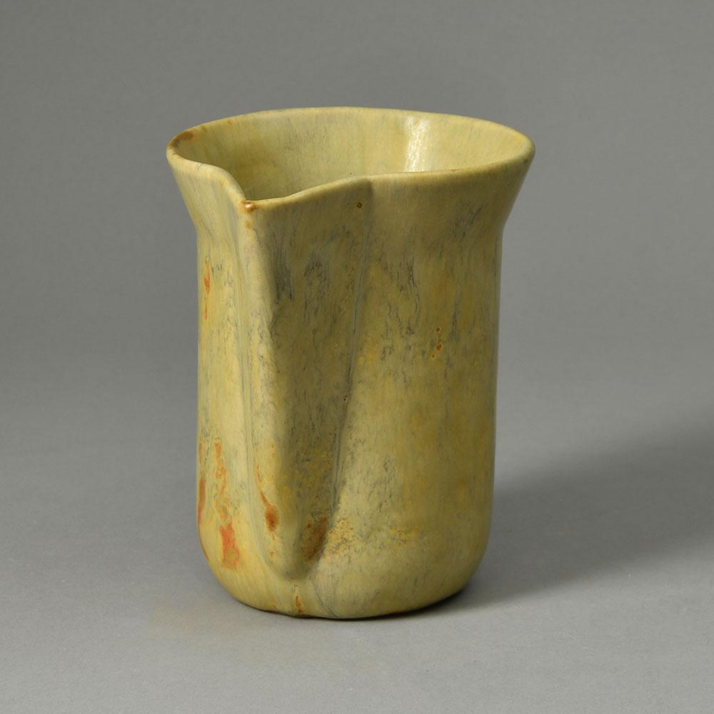 Bode Willumsen, own studio, Denmark, stoneware jug with cream glaze N2720 - Freeforms