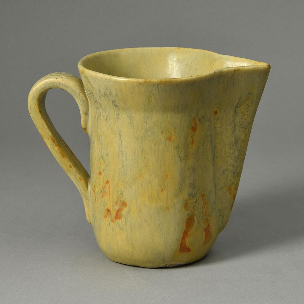 Bode Willumsen, own studio, Denmark, stoneware jug with cream glaze N2720 - Freeforms