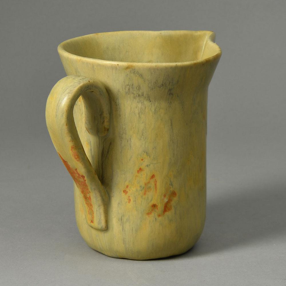 Bode Willumsen, own studio, Denmark, stoneware jug with cream glaze N2720 - Freeforms