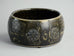 Bowl with incised pattern and brown glaze by Carl Harry Stalhane A1497 - Freeforms