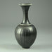 Bridget Drakeford, UK, porcelain vase with black glaze B3963 - Freeforms