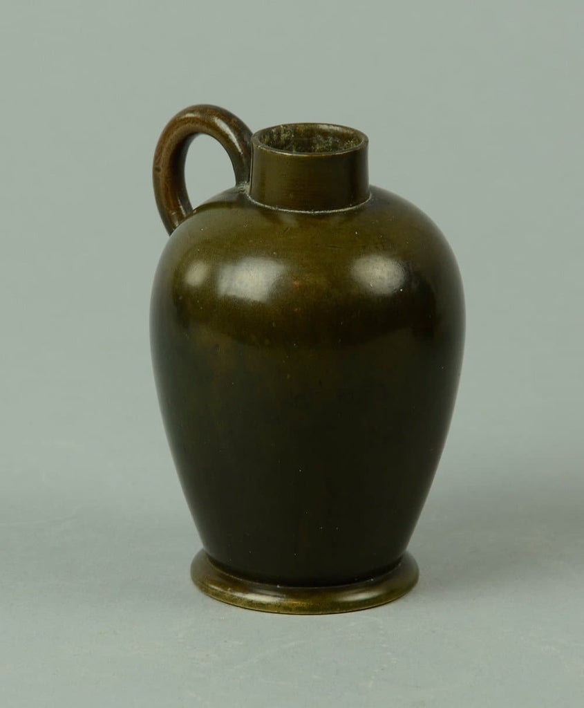 Bronze handled vase by Just Andersen A1447 - Freeforms