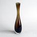 Brown glass "Colora" vase by Vicke Lindstrand for Kosta N7815 - Freeforms