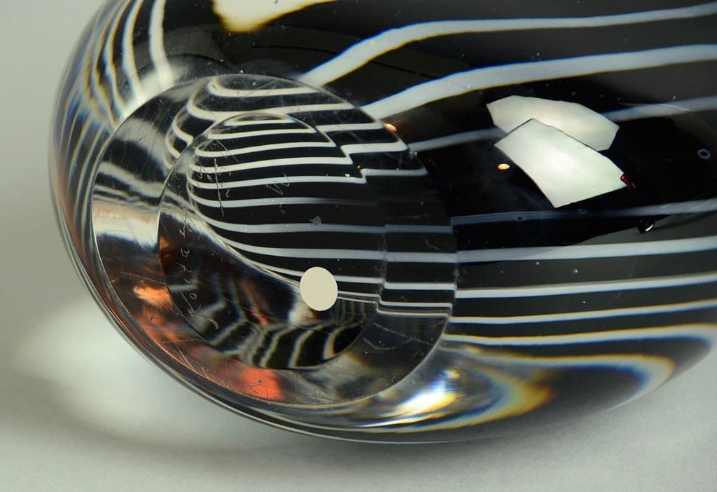 Brown glass vase by Vicke Lindstrand for Kosta N2429 - Freeforms