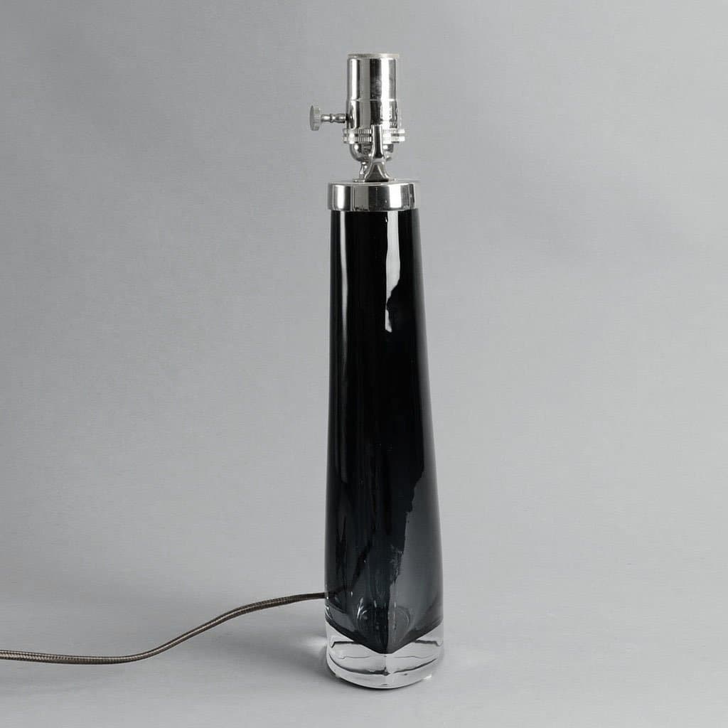 Carl Fagerlund for Orrefors, Sweden lamp in gray and clear glass C5169 - Freeforms