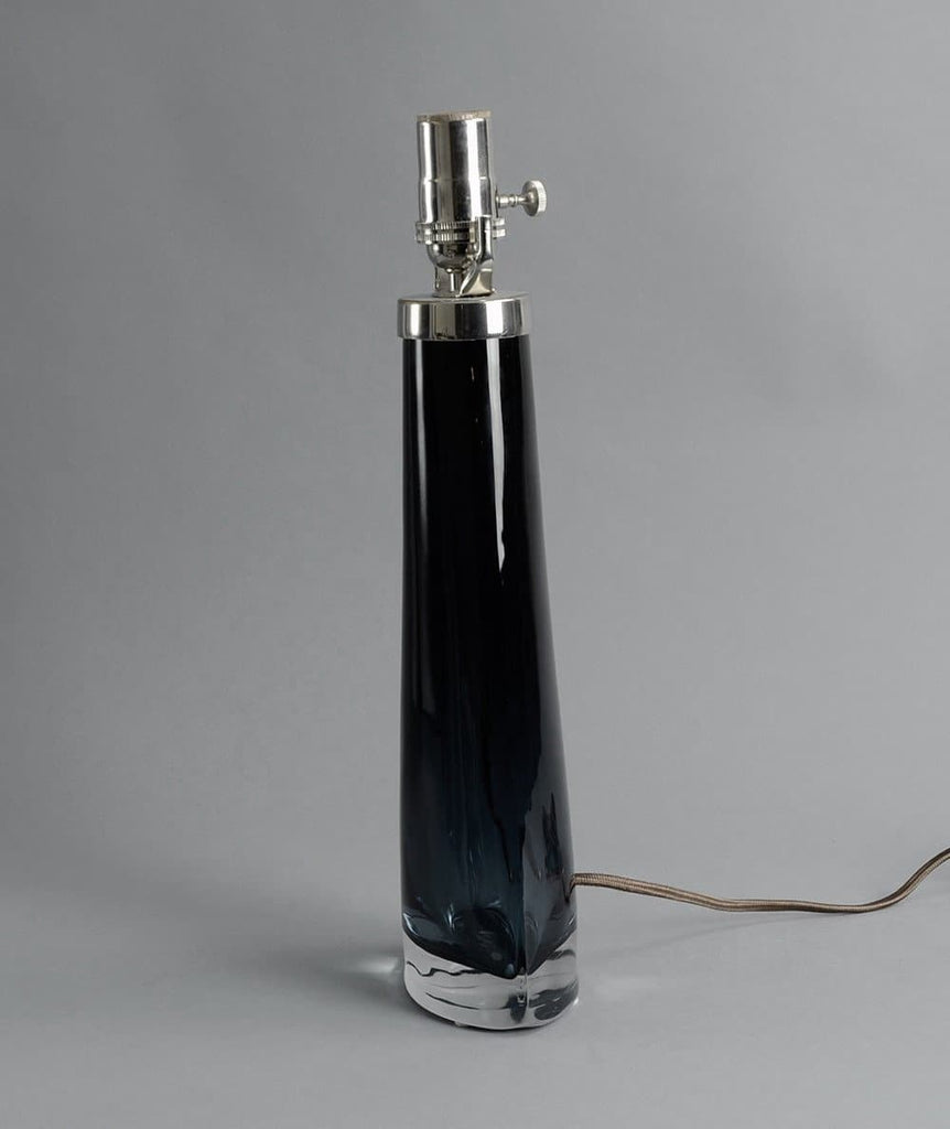 Carl Fagerlund for Orrefors, Sweden lamp in gray and clear glass C5169 - Freeforms