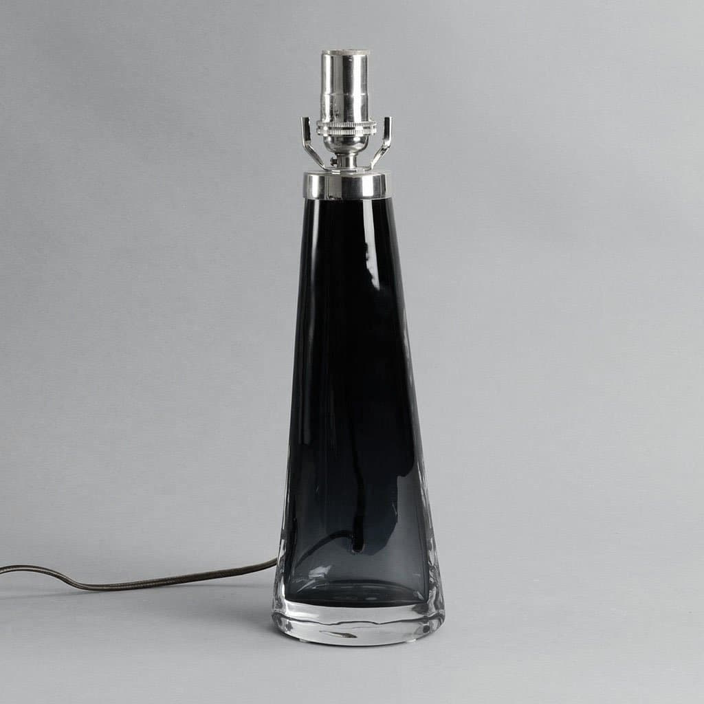 Carl Fagerlund for Orrefors, Sweden lamp in gray and clear glass C5169 - Freeforms