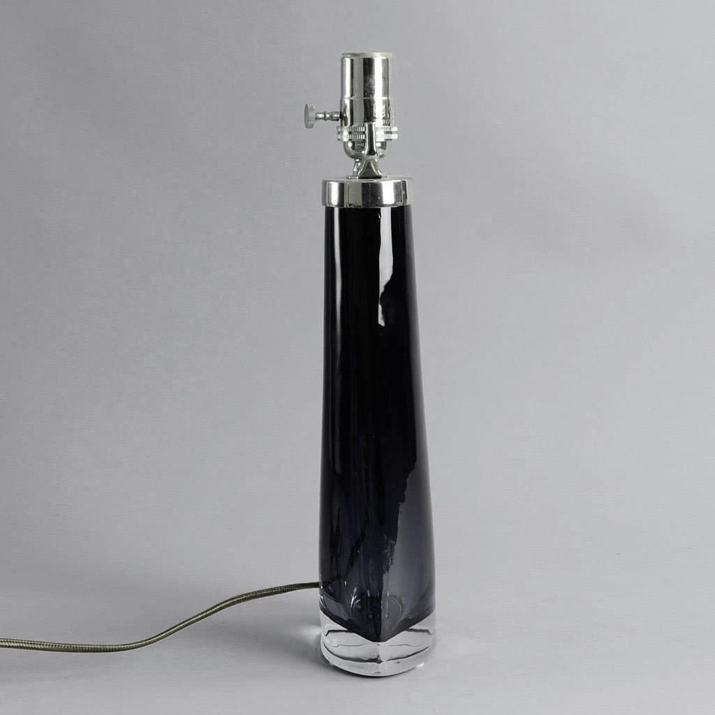 Carl Fagerlund for Orrefors, Sweden lamp in gray and clear glass C5169 - Freeforms