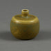 Carl Harry Stalhane for Rorstrand miniature vase with matte yellow ochre glaze F8189 - Freeforms