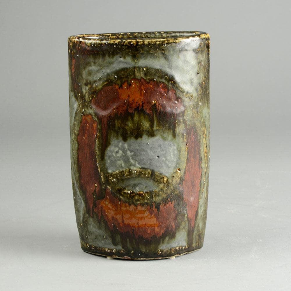 Carl Harry Stålhane for Rorstrand, unique stoneware vase F1595 - Freeforms