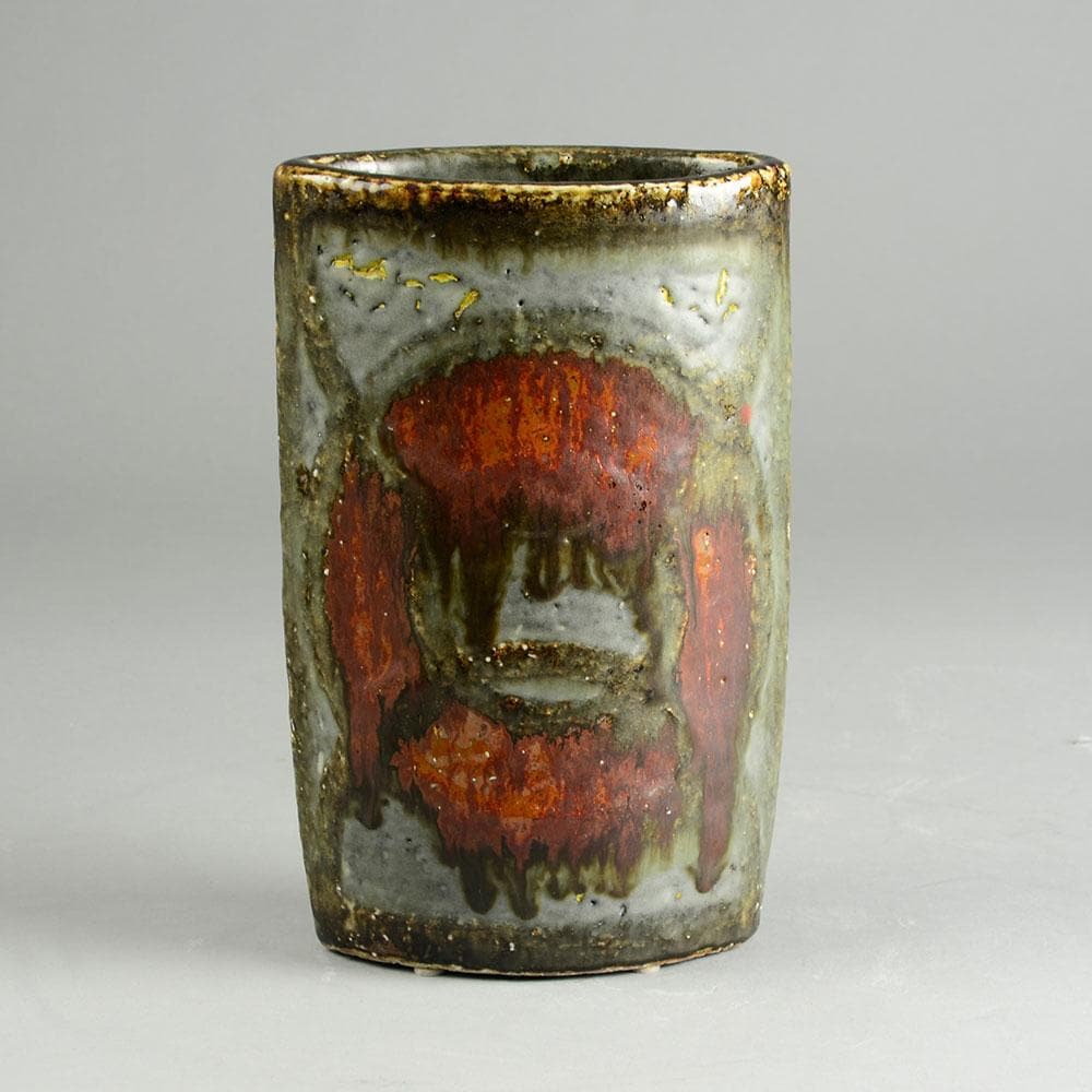 Carl Harry Stålhane for Rorstrand, unique stoneware vase F1595 - Freeforms