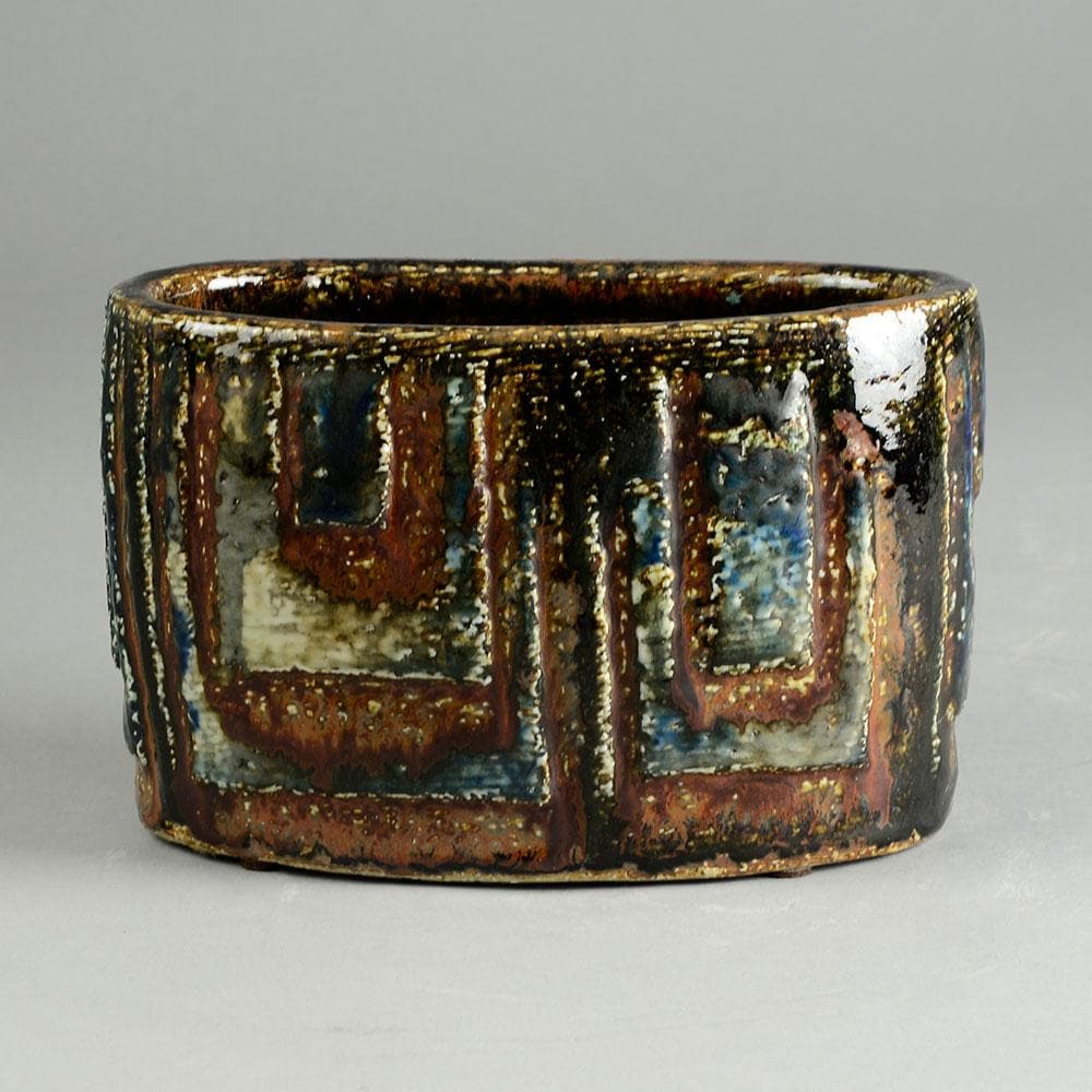 Carl Harry Stålhane for Rorstrand, unique stoneware vase N2512 - Freeforms