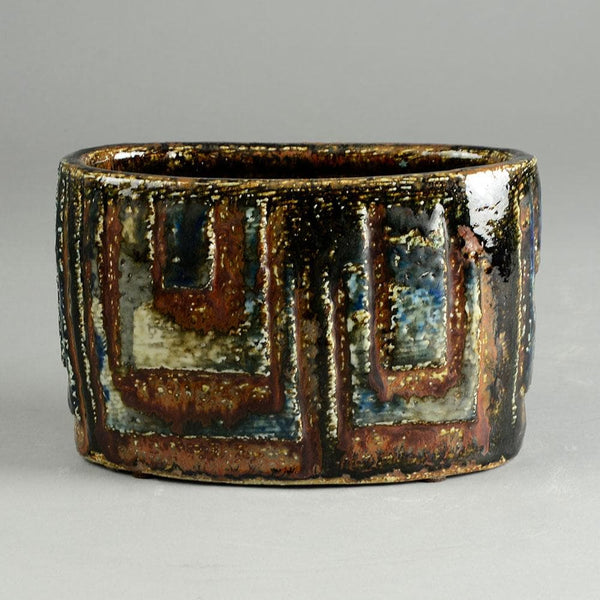 Carl Harry Stålhane for Rorstrand, unique stoneware vase N2512