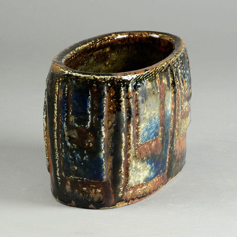 Carl Harry Stålhane for Rorstrand, unique stoneware vase N2512 - Freeforms