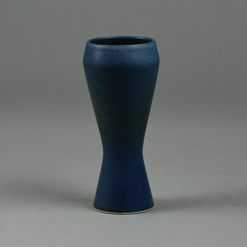 Carl Harry Stålhane for Rorstrand vase with blue glaze F8072 - Freeforms