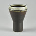 Carl Harry Stålhane for Rörstrand vase with brown matte glaze F8352 - Freeforms