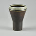 Carl Harry Stålhane for Rörstrand vase with brown matte glaze F8352 - Freeforms