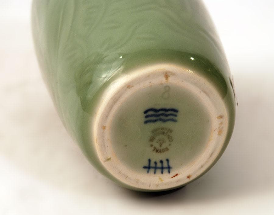 Celadon vase by Hans Henrik Hansen for Royal Copenhagen N5661 - Freeforms