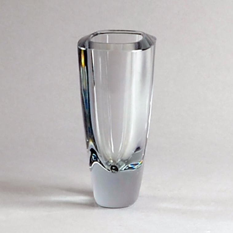 Clear glass rectangular vase by Strombergshyttan N7019 - Freeforms
