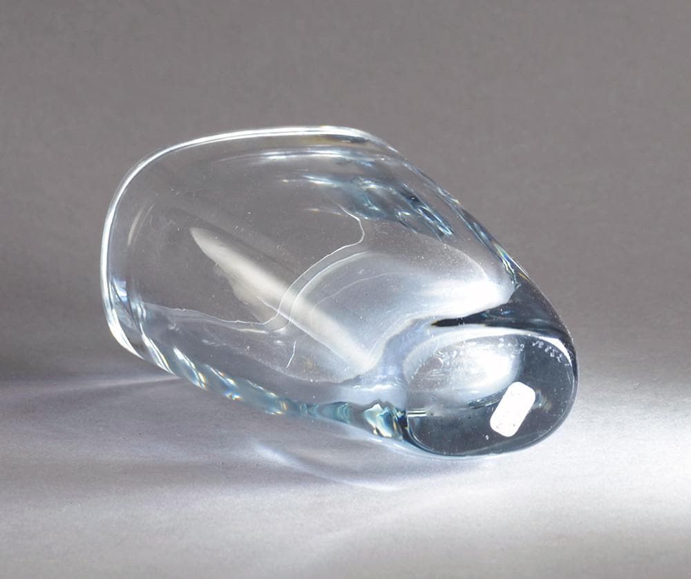 Clear glass rectangular vase by Strombergshyttan N7019 - Freeforms