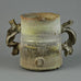 Colin Pearson, own studio, UK, unique stoneware handled vessel G9281 - Freeforms