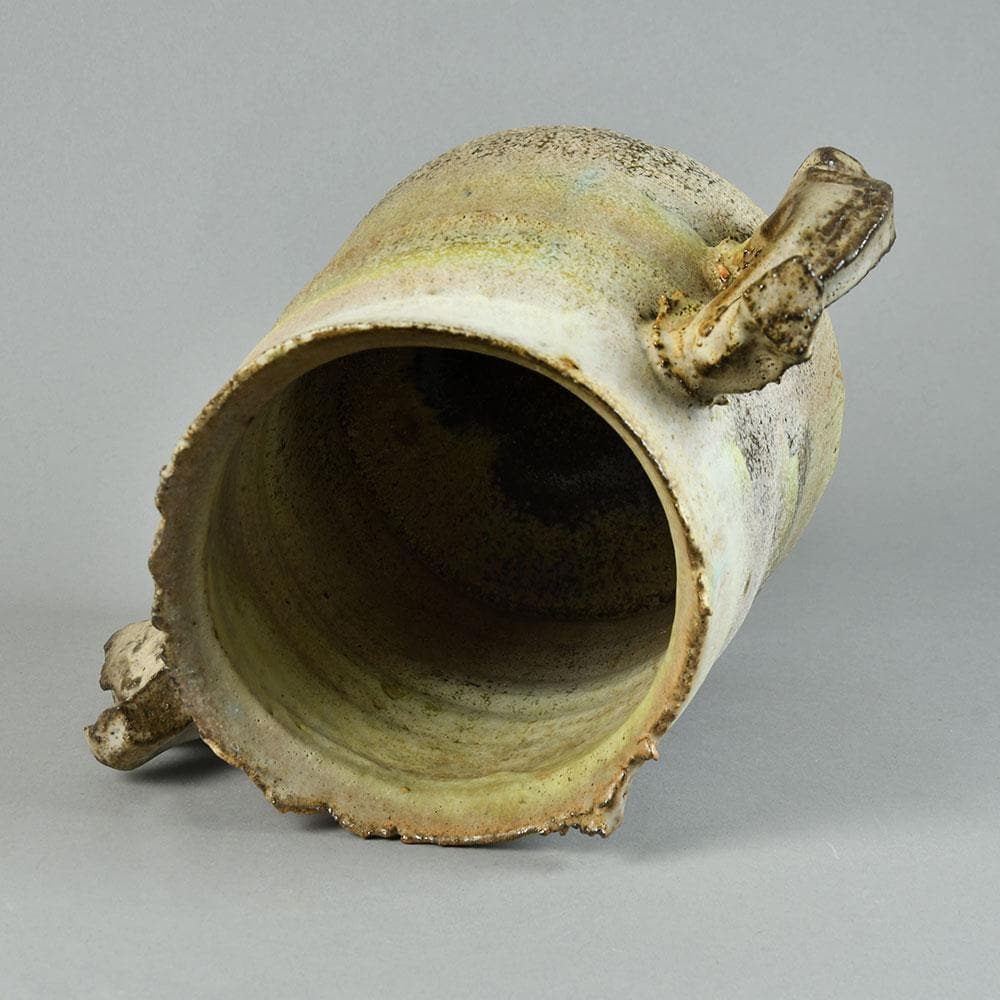 Colin Pearson, own studio, UK, unique stoneware handled vessel G9281 - Freeforms