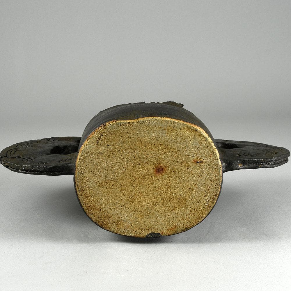 Colin Pearson, UK Unique stoneware "Winged form" vase E7290 - Freeforms