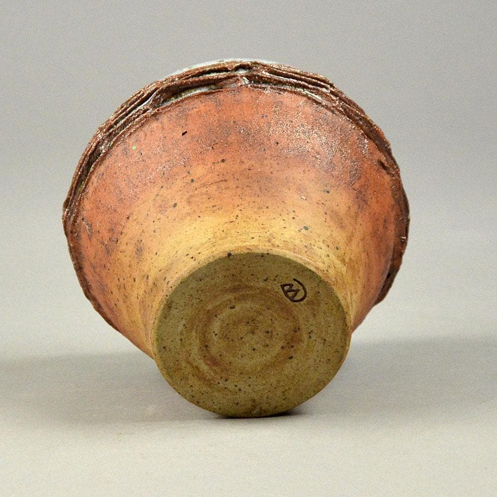 Conny Walther, own studio, Denmark partially glazed vase N5017 - Freeforms