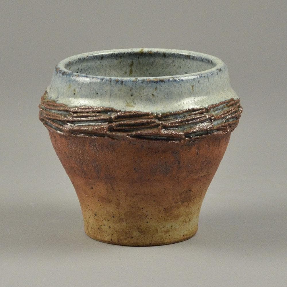 Conny Walther, own studio, Denmark partially glazed vase N5017 - Freeforms