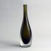 Dark amber glass vase by Venini N8722 - Freeforms