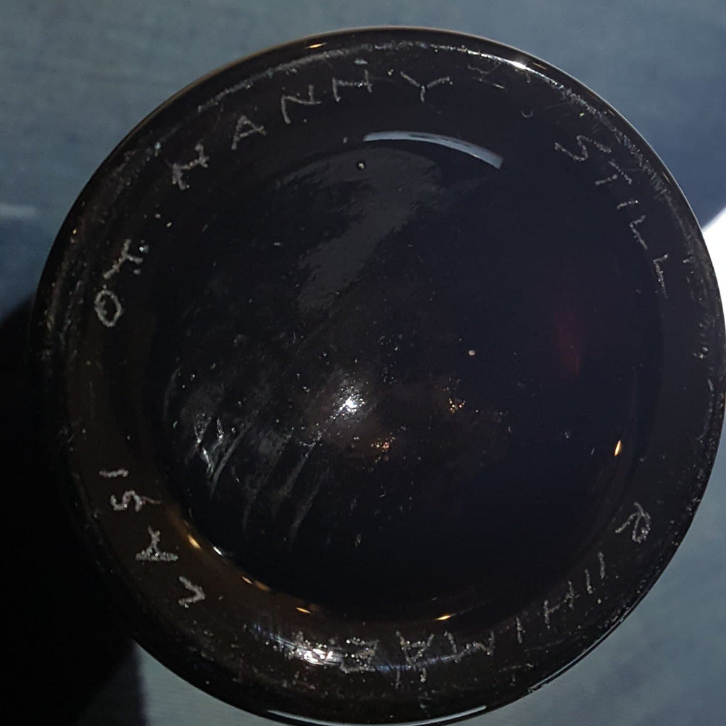 Decanter in dark plum colored glass by Nanny Still C5474 - Freeforms